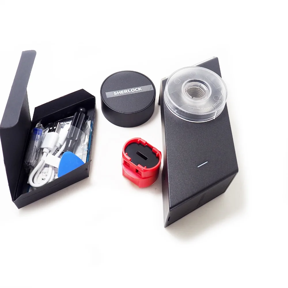 Comprar S2 de plata Negro Sherlock cerradura S2 actualización teléfono Bluetooth aplicación de control inteligente de bloqueo remoto sin llave clave electrónica de puerta cerradura