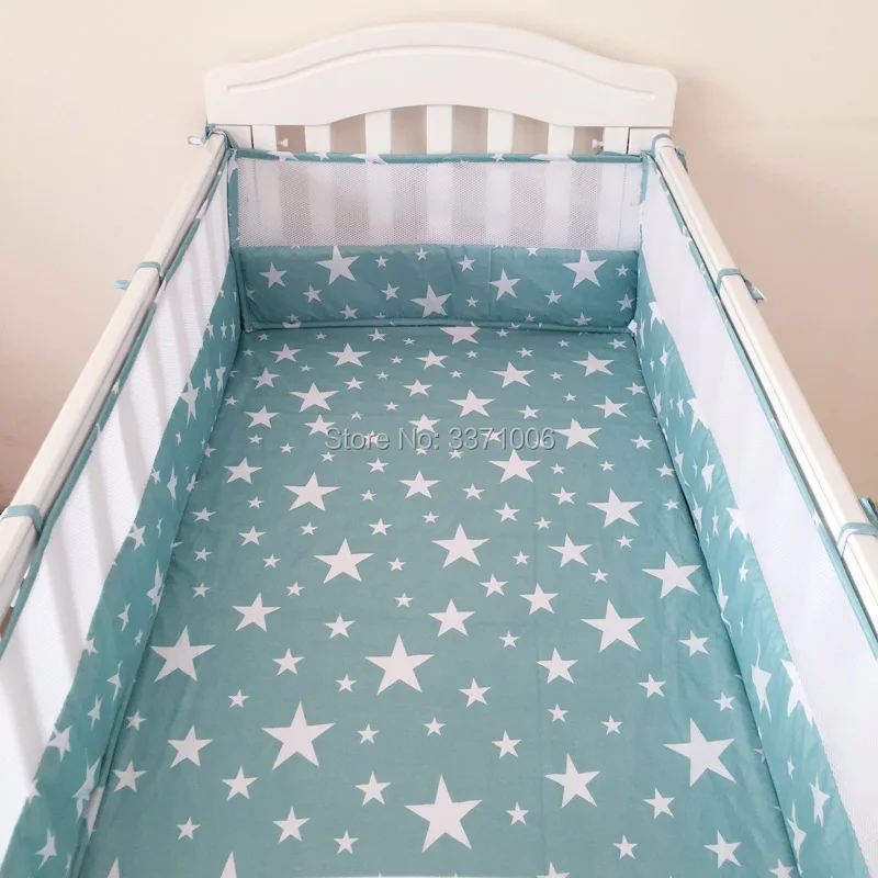 2PCS Breathable Cotton Prevent Falling Baby Crib Bumpers Baby Safety Fence for Bedding Beds for Newborn Baby Bumpers 120*30cm