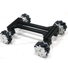 Большой умный радиоуправляемый робот omni автомобильный комплект металлический каркас шасси с 42 шаговым Мотором для Arduino diy RC игрушечный комплект