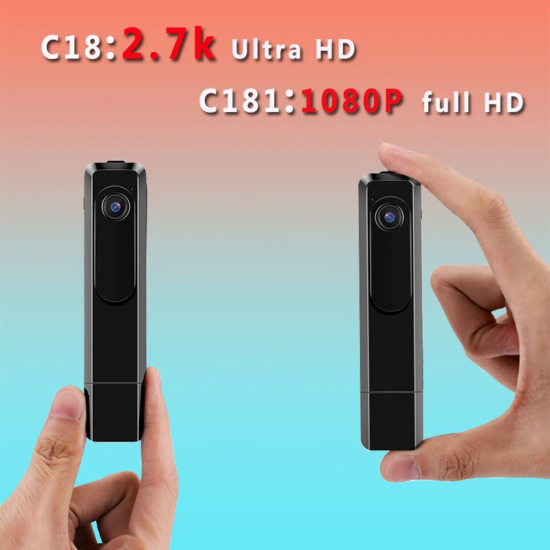 C181 C18 мини Камера 2.7 К 1080 P HD H.264 ручка Портативный работает во время зарядки видео