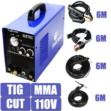 110V Single Voltage 3 In 1 Multifunction Welding Machine 520TSC TIG CUT MMA Plasma Welder Inverter With Accessory Free Post
