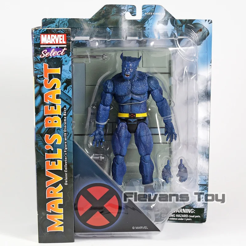 Marvel Legends Алмаз выберите X-MEN зверь ПВХ фигурка Коллекционная модель игрушки