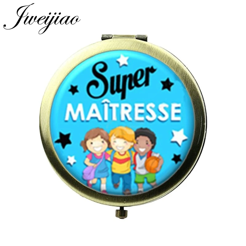 JWEIJIAO Super Maitresse французский преподаватель Макияж Компактное зеркальное стекло
