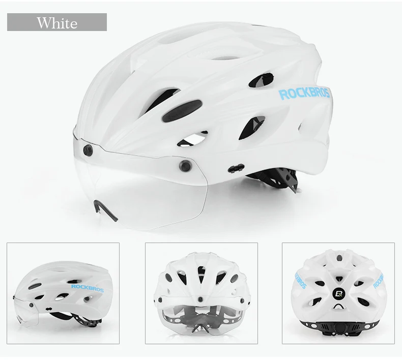 ROCKBROS велосипедные шлемы с солнцезащитными очками интегрально-формованные сверхлегкие магнитные MTB очки для горной дороги велосипедные шлемы