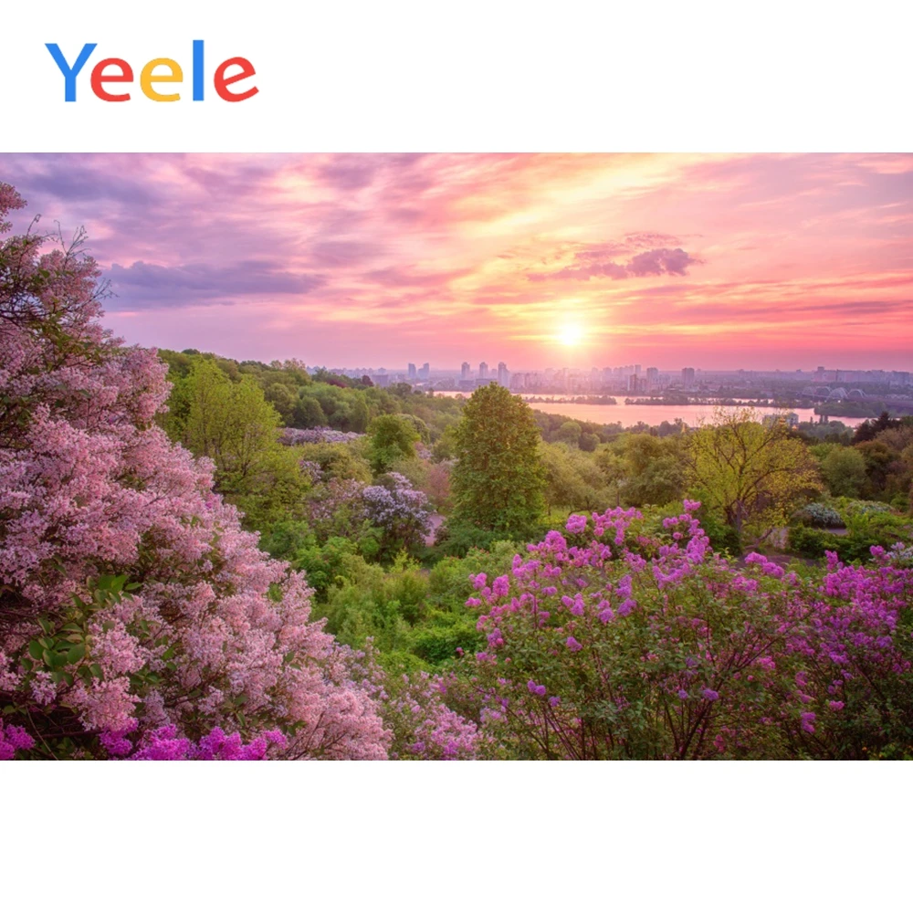 

Yeele Landscape Beautiful Flowers Backgrounds Photography Baby Portrait Scene Photographic Backdrop Vinyl Props For Photo Studio