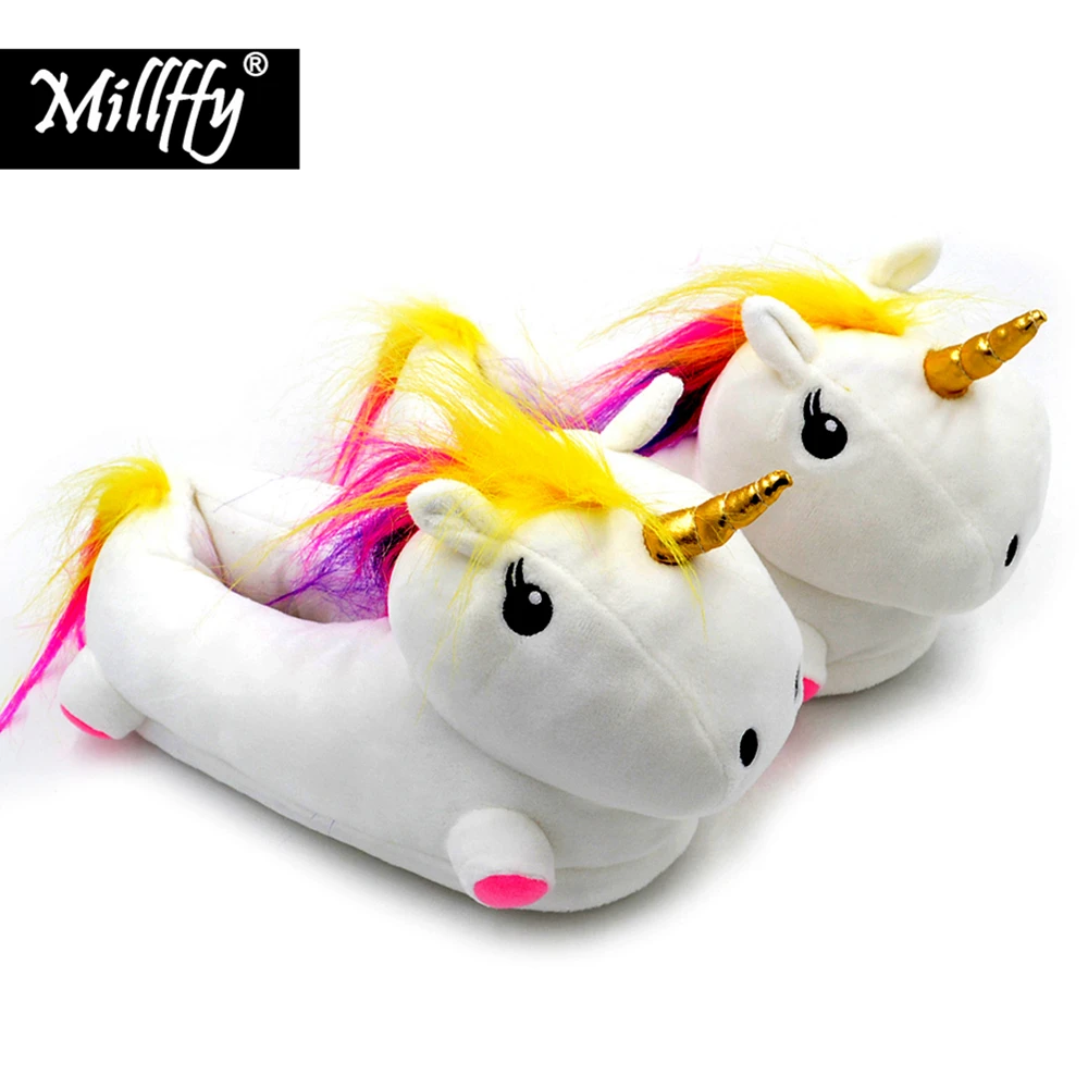 online Millffy Footwarmer Acender Chinelos de Pelúcia das Mulheres chinelo brilham no escuro chinelos sapatos casa de pelúcia levou