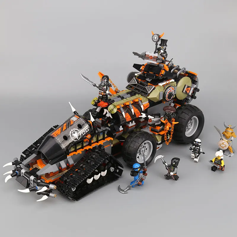 

Lepin 06089 New Toys 1320PCS Ninjago Series The Legoinglys 70654 Dieselnaut Set Building Blocks Bricks Kids Toys Christmas Gift
