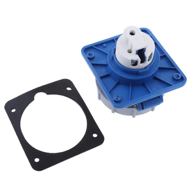 Juego de enchufes y juntas de alimentación para barco, impermeables, ABS, IP67, 16A, 220-250V, para yate, RV, autocaravana, caravana, barco, accesorios Juego de enchufes y juntas de alimentación para barco, impermeables, ABS, IP67, 16A, 220-250V, para yate, RV, autocaravana, caravana, barco, accesorios