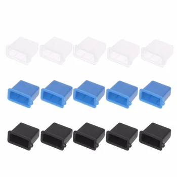 

5Pcs Silicone USB Type A Male Anti-Dust Plug Stopper Cap Cover Protector