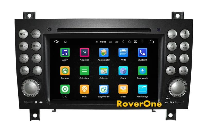 Clearance RoverOne Android 7.1 Car Multimedia Player Radio Stereo For Mercedes R171 SLK200 SLK230 SLK250 SLK280 SLK300 SLK350 W171 SLK55 3