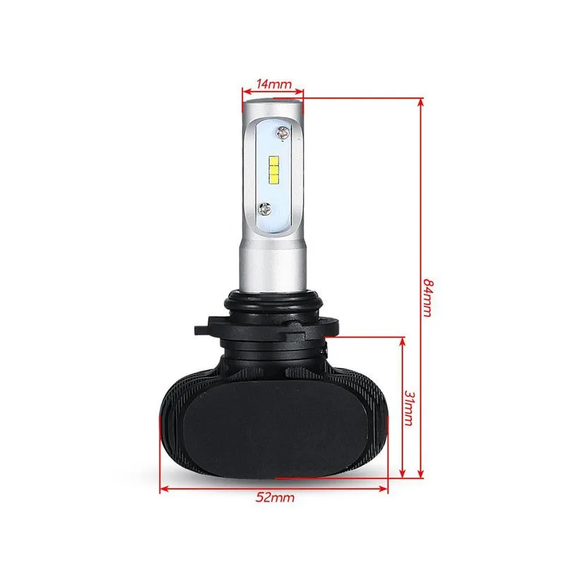2 шт. 9005 HB3 9006 HB4 H11 H4 H7 Led H1 авто фары S1 N1 50 Вт 8000LM 6000 К автомобильная лампа все в одном