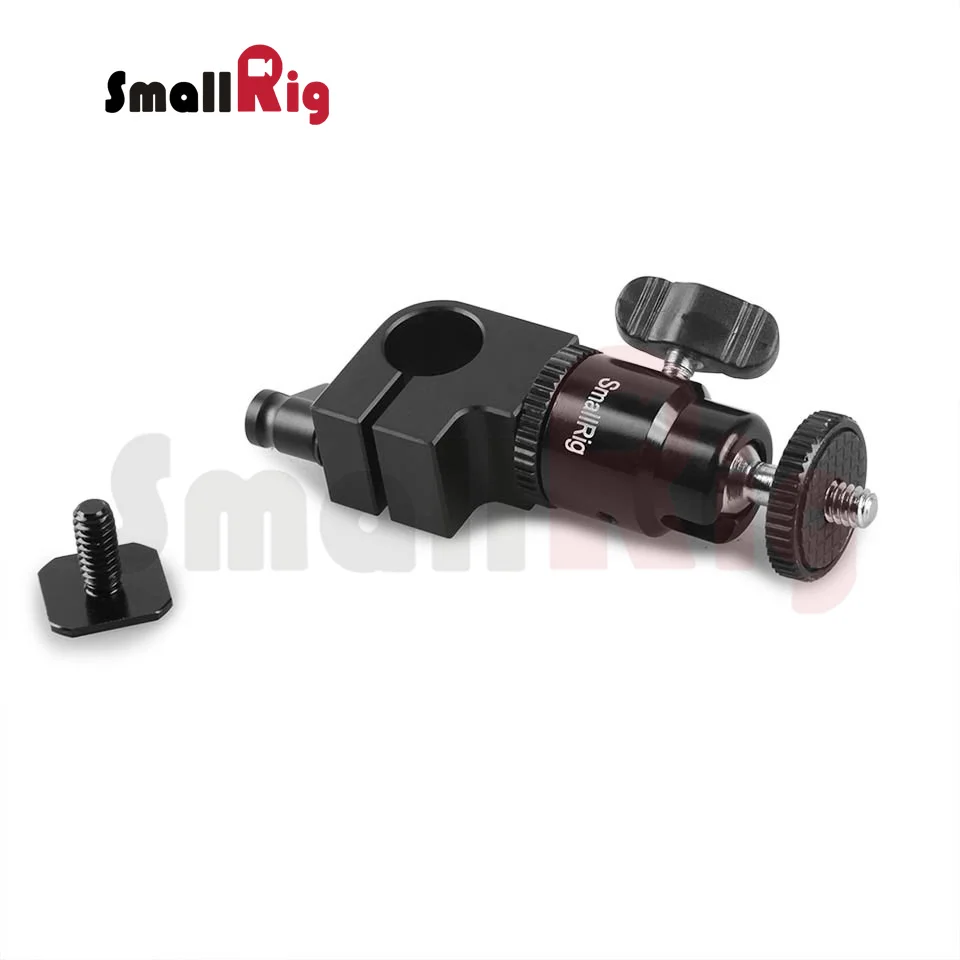 SmallRig 15 мм одиночный стержень зажим с креплением на горячий башмак микро шаровая