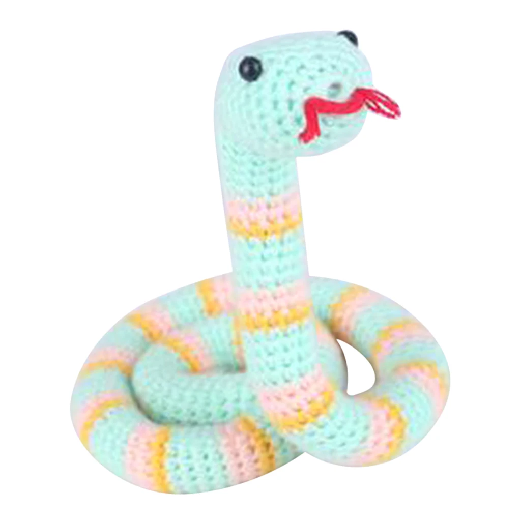Cartoon Snake Crochet Doll Kit for Adults Learn to Knitting Stuffed Toy