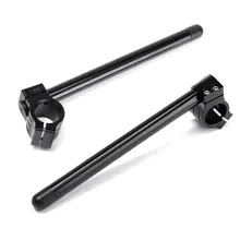 Новая Черная пара зажимных рулей, подходящих для 35 мм вилок, легко установить мотоцикл, переоборудованный разделительный руль