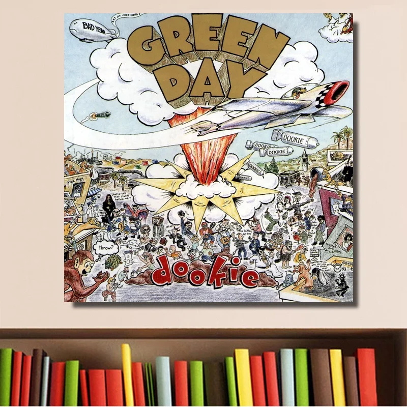 Green Day Dookie музыка Обложка альбома плакат печать на холсте Wall Art Home Decor без рамки