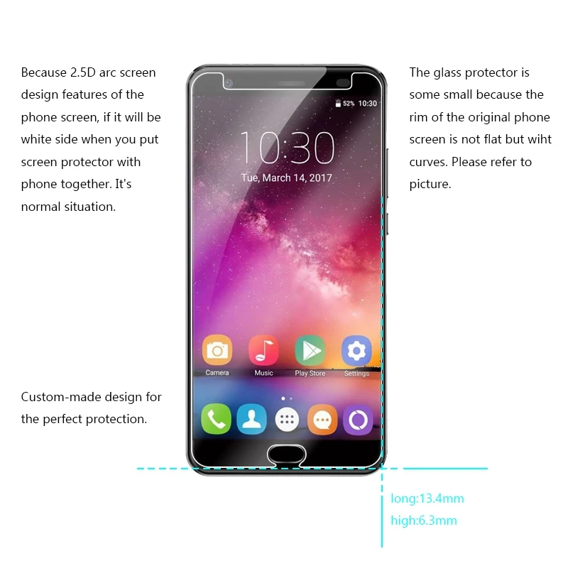 2 قطع 9 h الزجاج المقسى قسط ل oukitel K6000Plus ل oukitel K6000 k 6000 زائد حامي شاشة الهاتف فيلم واقية الغلاف