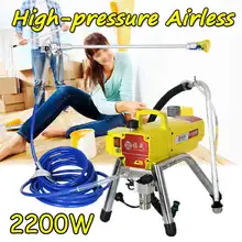 2200W 220V 6000Psi Профессиональный бесвоздушный распылитель высокого давления Электрический безвоздушный распылитель краски распылитель для стен машина