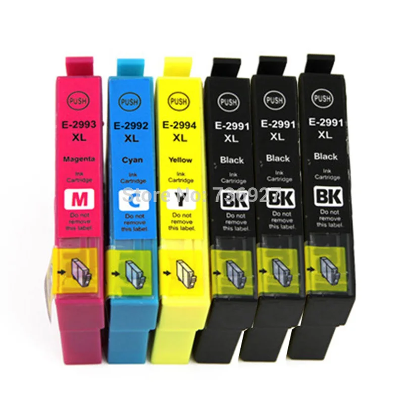 

6X NEW Compatible ink Cartridge T2991 29xl For Epson Expression Home XP235 XP332 XP335 XP432 XP435 inkjet printer with chip