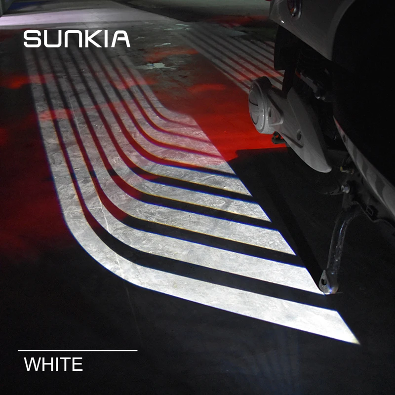

SUNKIA LED Pathway Lighting Welcome Lamp Angel Wings Light Projector Ghost Shadow Puddle for Motorcycles Under Car Light
