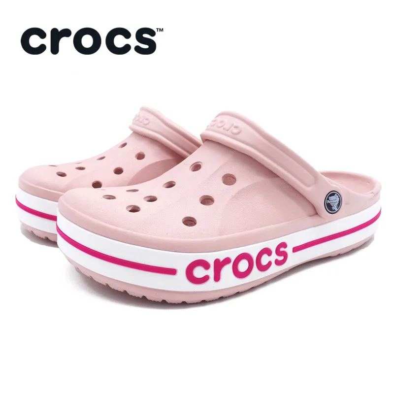 CROCS women Beach Sandals Quick Dry ladies Crocs-shoes Water Sandals Girl Water Shoes Black Blue 205089