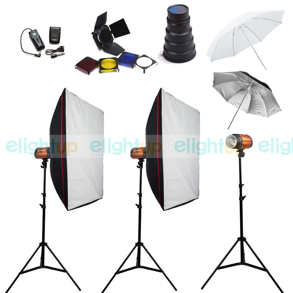 Photography Studio Flash Lighting Kits 900w 220v Mini Strobe Flash