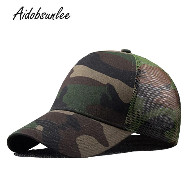 

2017 New Arrival MEN'S HATS Men Camo Baseball Caps Mesh for Spring Summer Outdoor Camouflage Jungle Net Ball Base Army Cap Hot