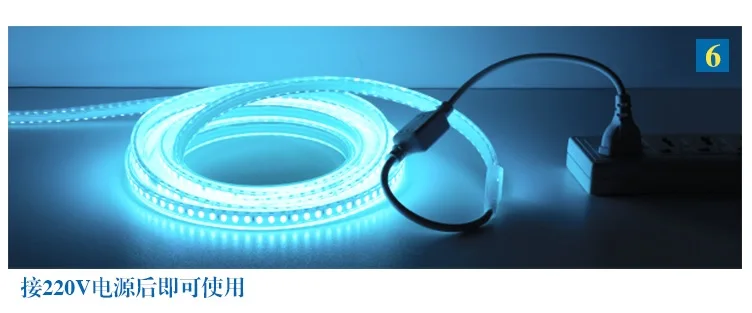 1000m Pack, Outdoor 220V LED Flexible Neon Stripe of Ocean Blue with 5730 Beads / 100m per Spool / 3 Years Warranty