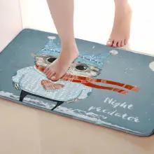 Сова стиль Коврики для улицы, смешной Противоскользящий коврик для ванной, дверные коврики, дверные коврики под входную дверь