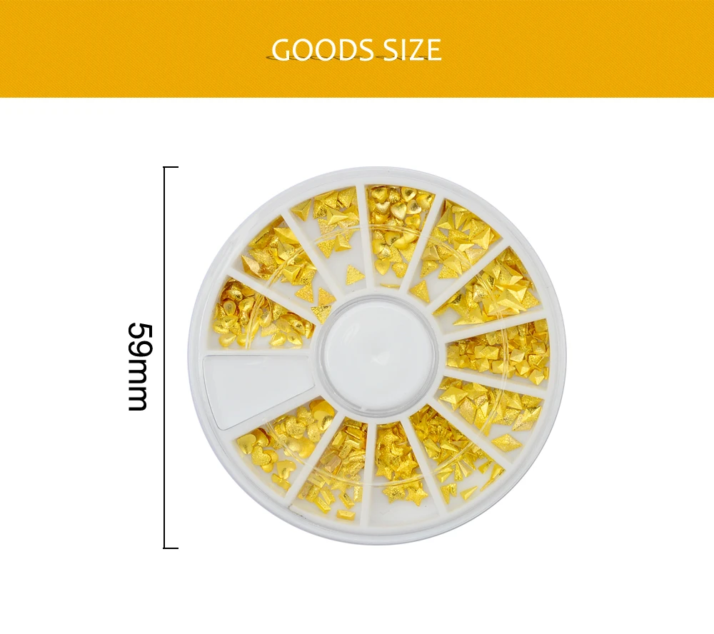 1 Набор для украшения ногтей металлические геометрические золотые наконечники DIY Инструменты для дизайна ногтей модные декоративные наклейки для ногтей
