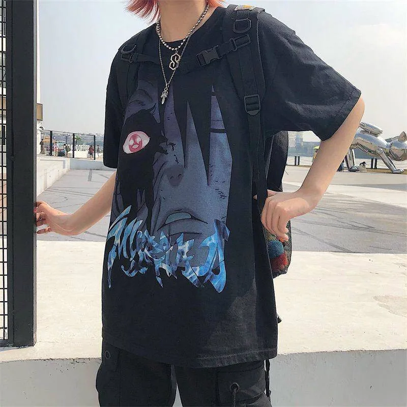 Harajuku футболка с Наруто уличная Мужская Летняя мода 2019 Амин повседневная детская