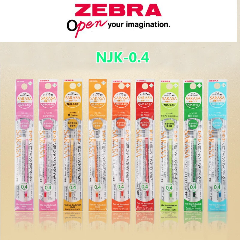 

Zebra NJK-0.4 Prefill Pen Shell Refill 0.4mm Colorful Pen Refills Supplies SARASA Gel Pen Refill