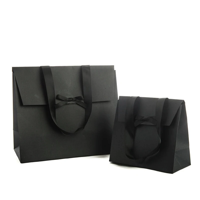 black packaging bag