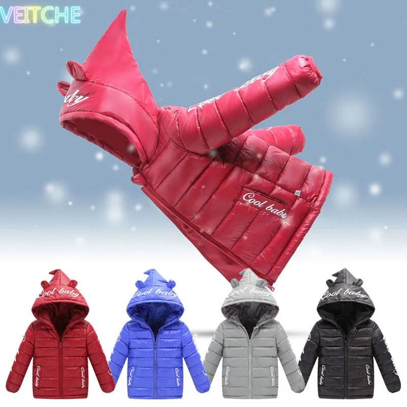 

Boys Coats&Jackets For Children Outerwear Clothing 2017 95% Cotton-Padded Baby Kids Clothes Winter Warm Girls Down Overcoat