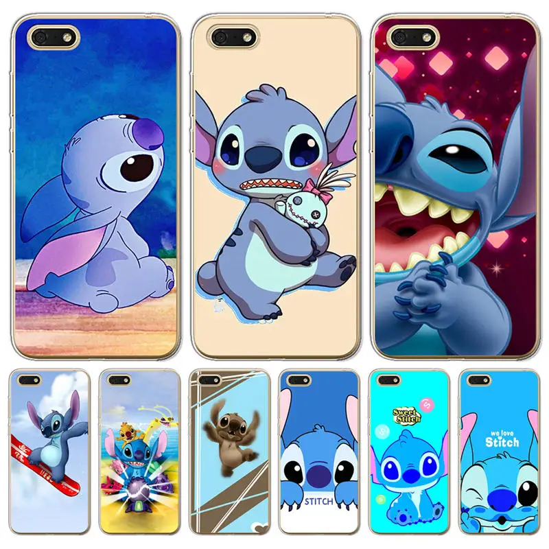Cartoon For Coque Huawei P8 P9 P10 P20 Smart Lite Plus Pro nova 3e Enjoy 7S Stitch phone Case Cover shell Silicone etui cute |