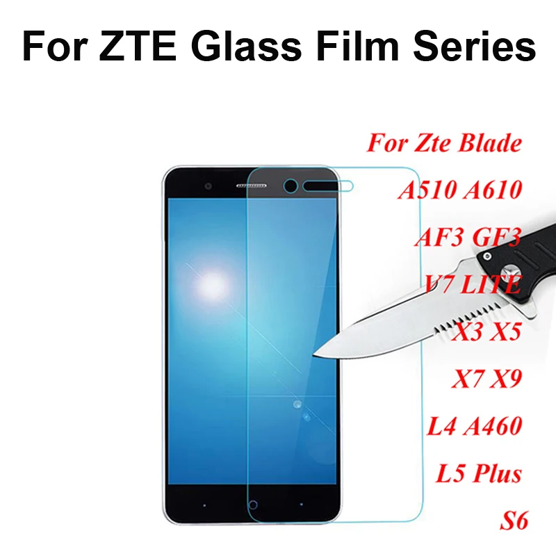 Закаленное Стекло для ЖК-дисплея Zte Blade A3 A5 A6 A0620 A510 AF3 A512 V7 LITE Z557 X5 X7 A520 A7 красный волшебная палочка 3 Экран защитная пленка