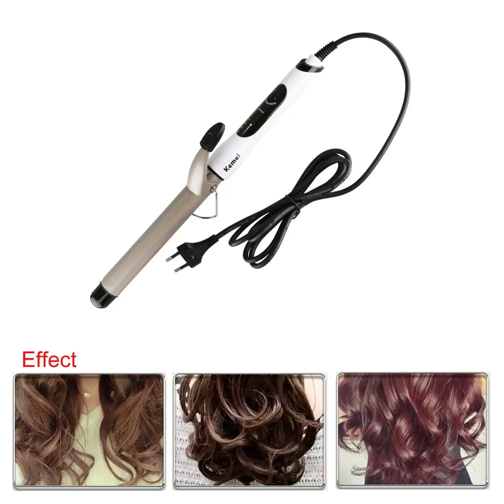 

KEMEI KM-1001A Ceramic Coating Negative Ions Hair Curler Rapid Heating Curling Iron Adjustable Temperature Control Hair Curler