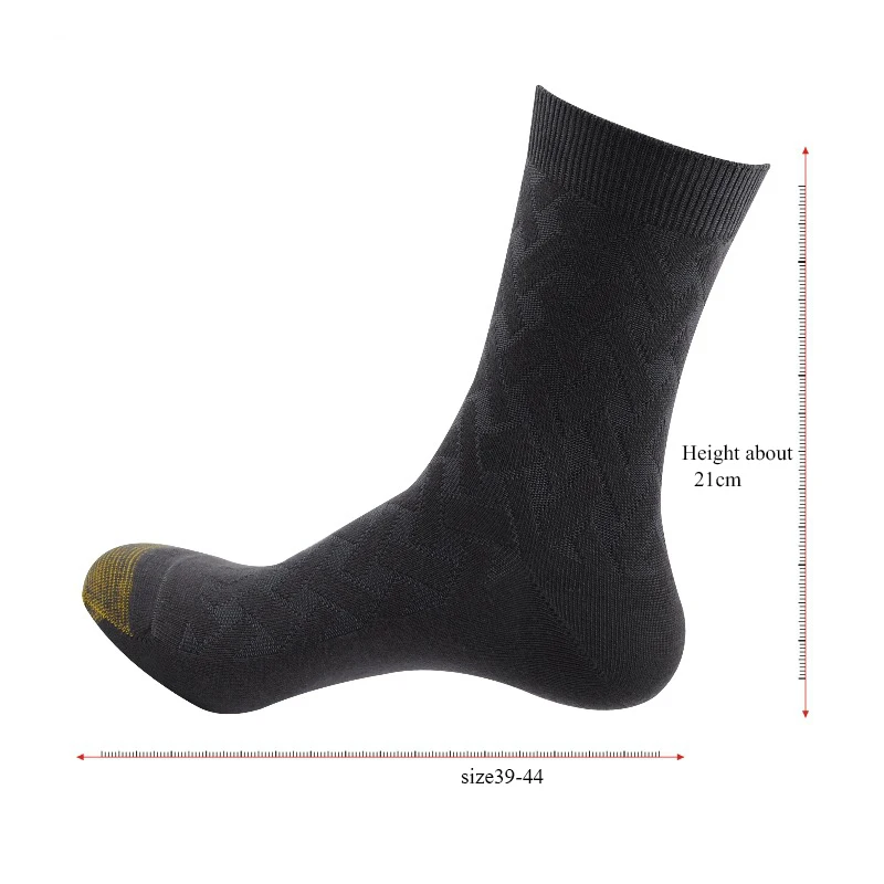 WMZHH 6 пар Высокое качество Деловое платье длинные носки мужские квадратные Компрессионные носки бамбуковые волокна дезодорирующие Дышащие носки