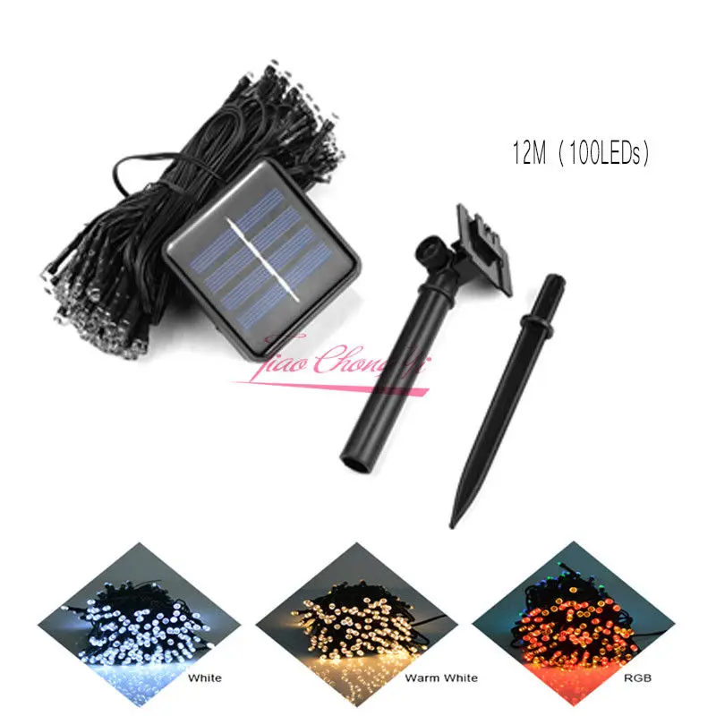 

NEW LED100 200 500LED Solar String Lights Ambiance lighting Outdoor Patio Lawn lamp Party Decor