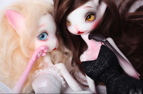 Кукла женщина кошка HeHeBJD Madeline bjd размер 32 см фигурки из смолы две пары