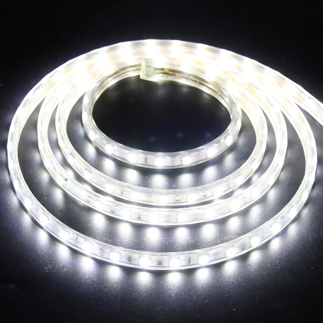  None/Brand Tira LED SMD 5050 220V impermeable flexible LED  cinta de luz 220V lámpara al aire libre cadena 1M 2M 3M 4M 5M 10M 12M 15M  20M 25M 60LED