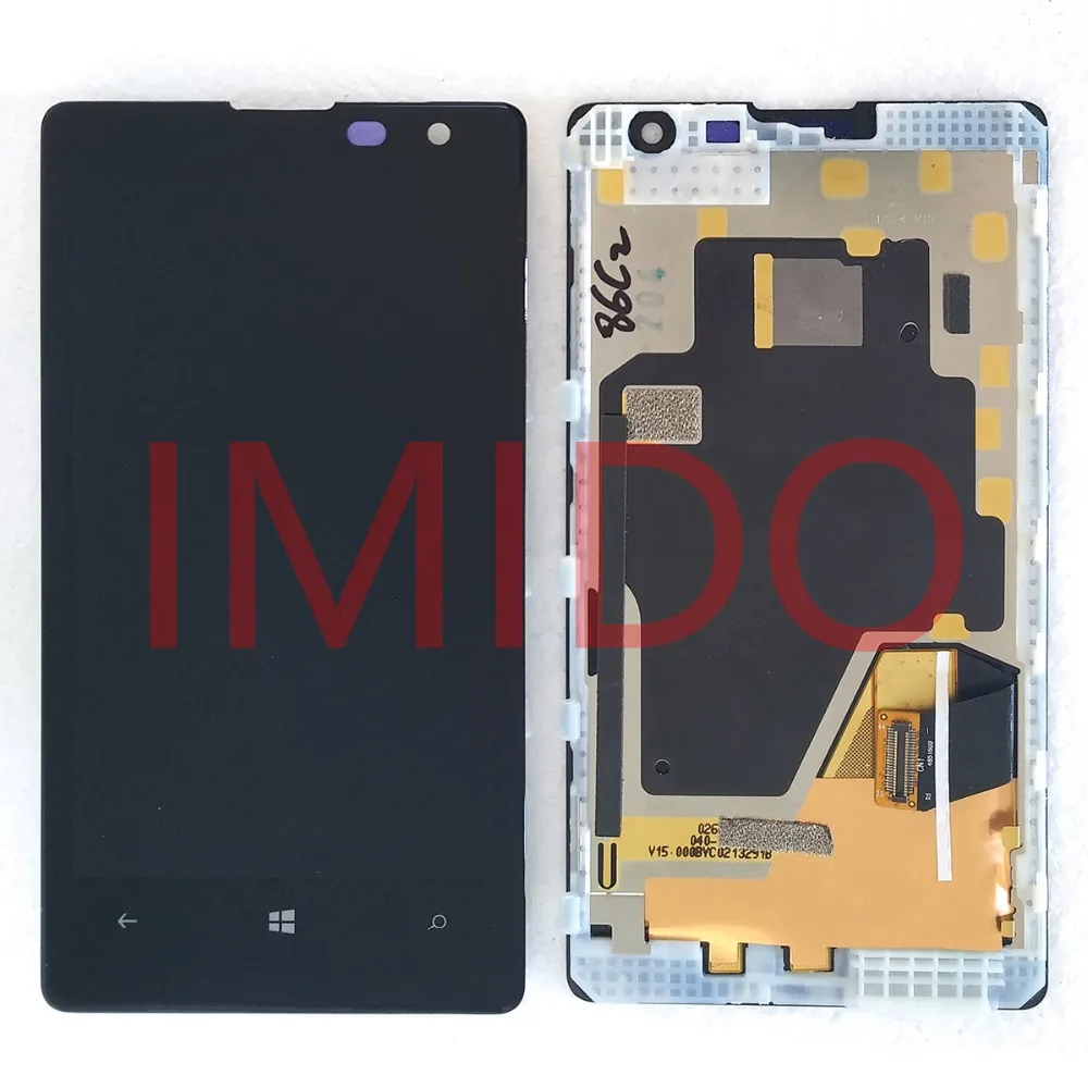 For Lumia 1020 LCD Display Touch Screen Digitizer Assembly Frame Replacement Parts