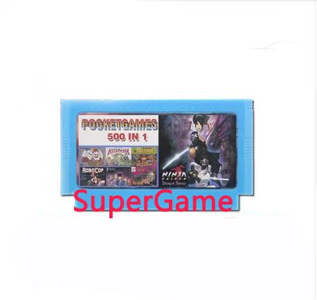 

500 In 1 Game card Real 500 Games 60 Pin 8 Bit Game cartridge