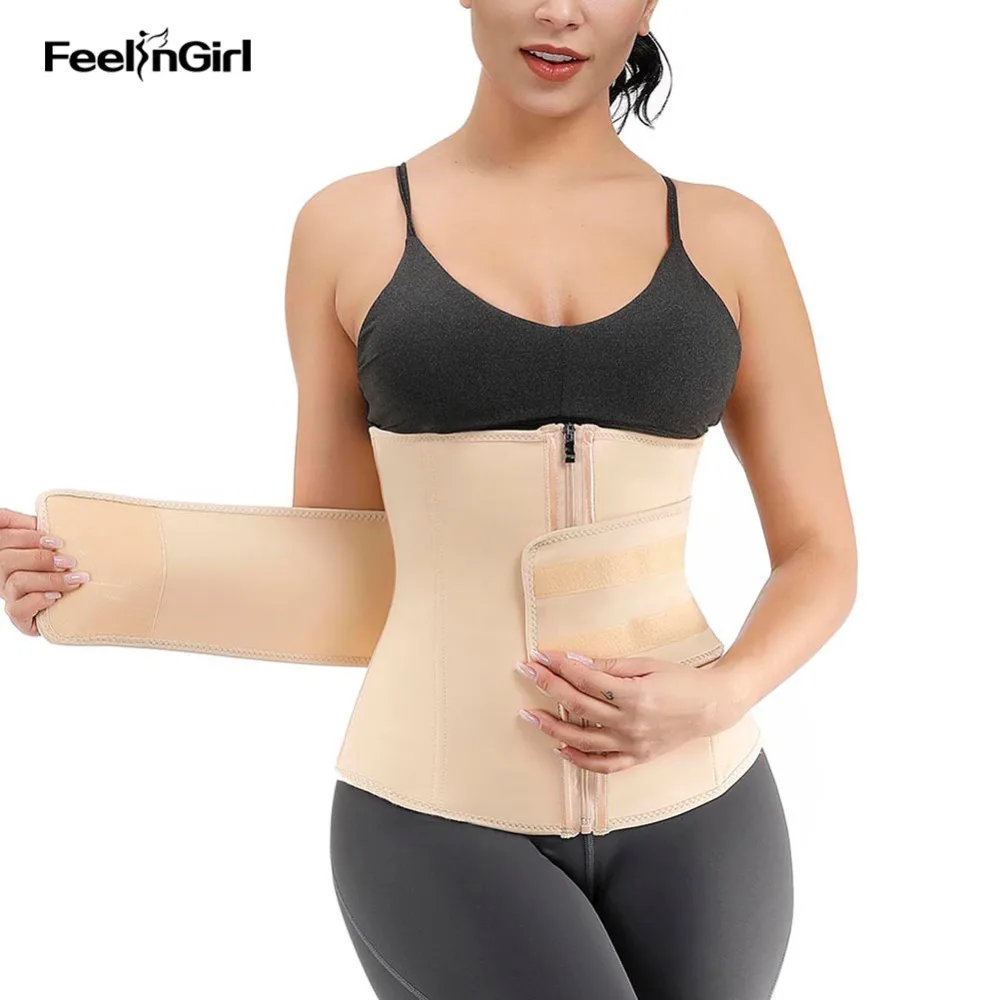 FeelinGirl тренажер талии формирователь тела 7 стальных костей Fajas коломбианы корсет для похудения бандаж Транс Корректирующее нижнее белье для женщин