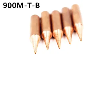

900M-T-B DIY pure copper Soldering tip welding sting For Hakko 936 FX-888D Saike 909D 852D+ 952D K I SK IS 1C 2C 3C 4C 5C 0.8D