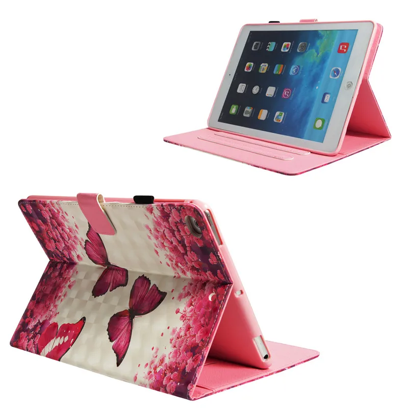 Смарт чехол для Apple iPad Air 1 2 5 6 9 7 2017 2018 A1822 A1823 A1893|Чехлы планшетов и электронных книг|