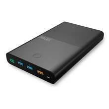 28000mAh VINSIC QC 3.0 Quick Charge Power Bank 2.4A Dual USB 18650 Battery Portable Fast Charging Mobile Power Supply Powerbank