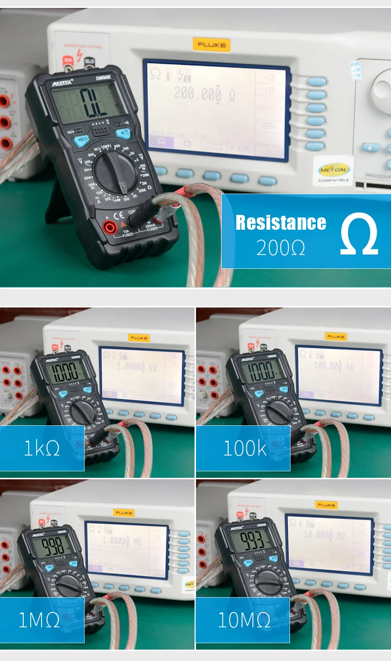 MESTEK DM90E мультиметр DC/AC Измеритель сопротивления тока напряжения NCV True RMS портативный цифровой мультиметры измерительный инструмент