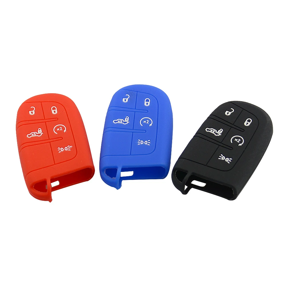 5 buttons silicone car key case for Chrysler 1