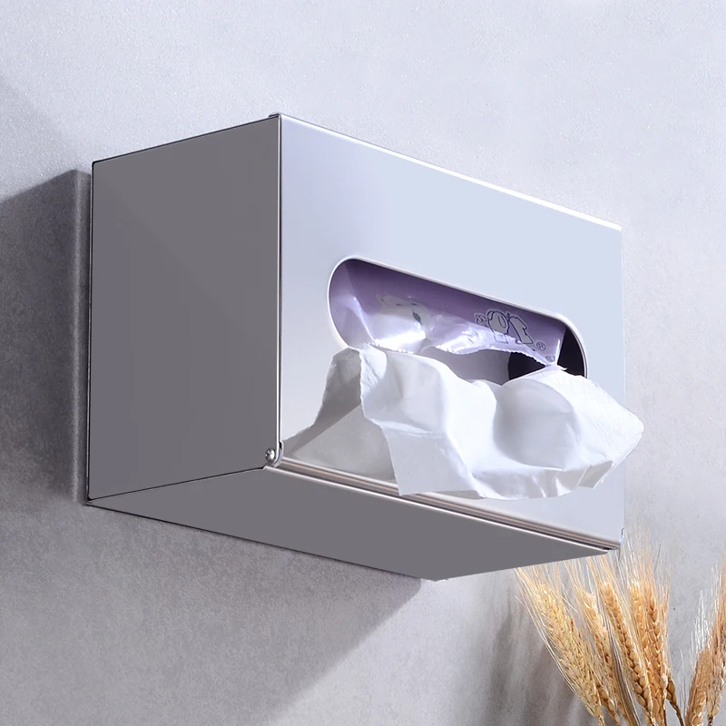 Toilet Paper Holder with Shelf Cover Stainless Steel Bathroom Paper Towel Holder Rack Wall Mounted WC Roll Paper Tissue Box Toilet Paper Holder with Shelf Cover Stainless Steel Bathroom Paper Towel Holder Rack Wall Mounted WC Roll Paper Tissue Box