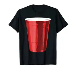 Возьмите бренд для мужчин рубашка гигантский красная пластиковая чашка Graphic Tee